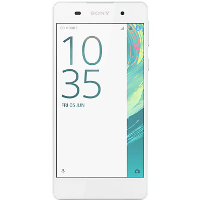 Sony Xperia E5 Smartphone, Android, 5.0 , 4G LTE, SIM Free, 16GB White